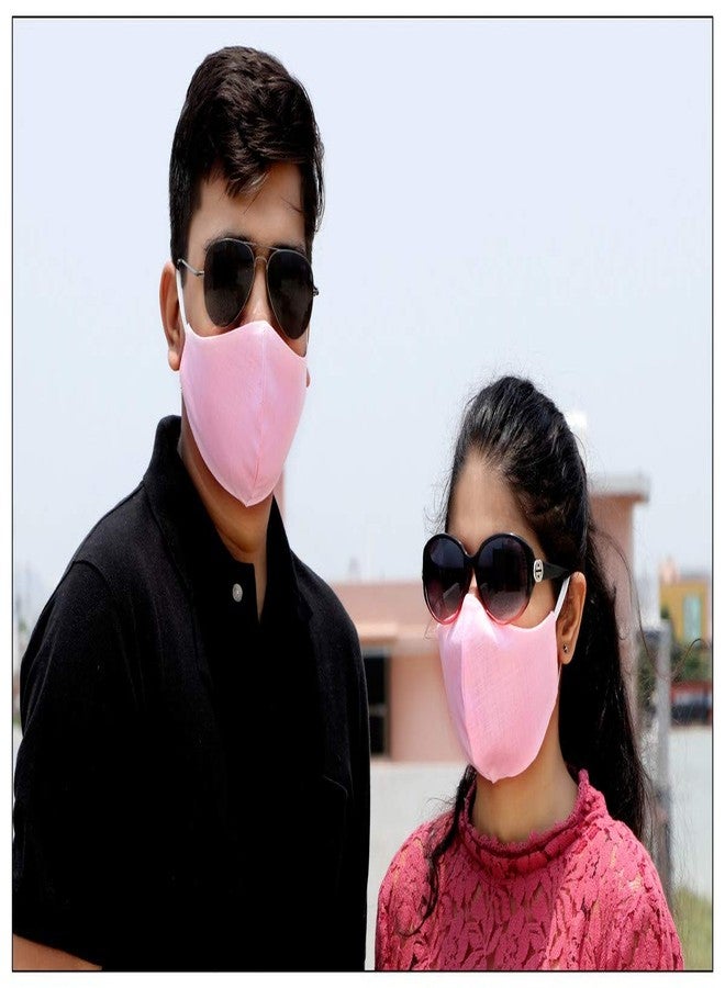 KUNDAN Pure Cotton Reusable Washable Anti Pollution 3 Layer Face Mask (Pack Of 6 Mask) - Image 4